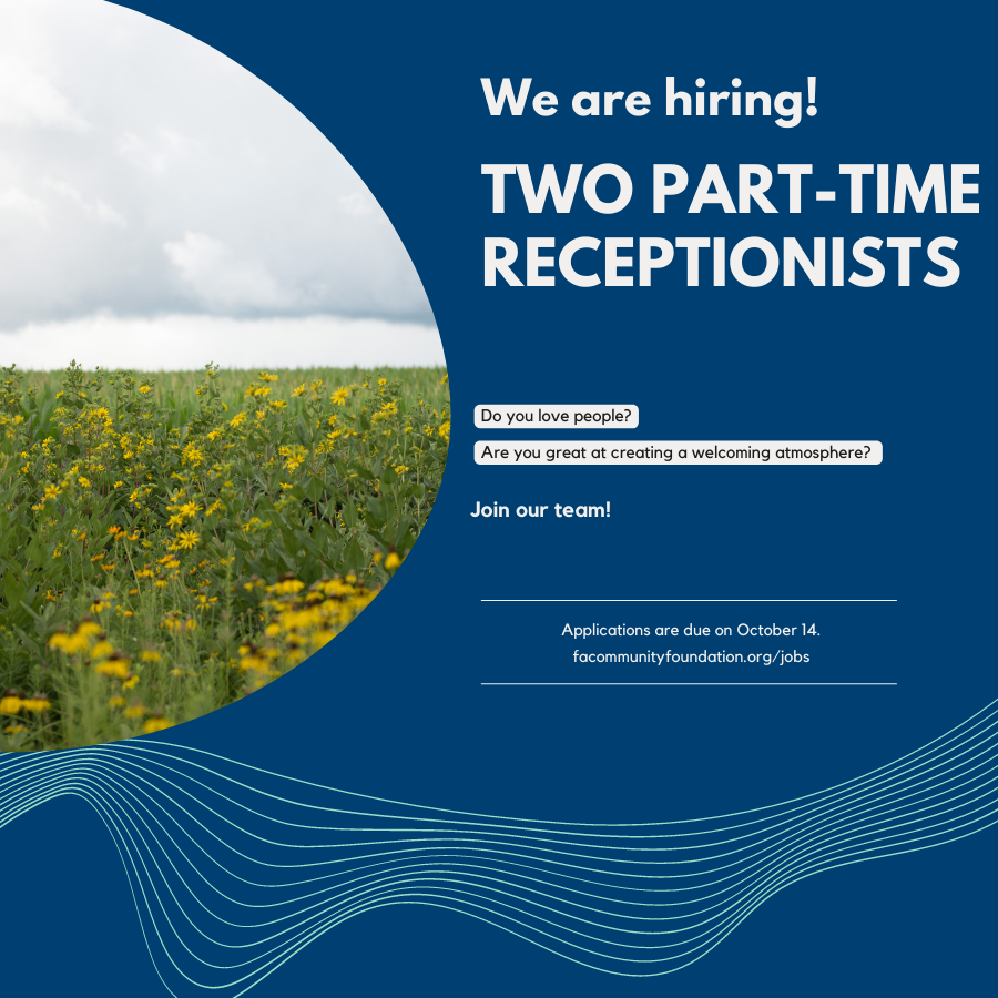 We’re Hiring: Two Part-Time Receptionists