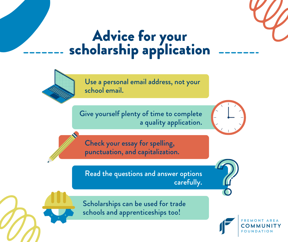 Tips for a great scholarship application
