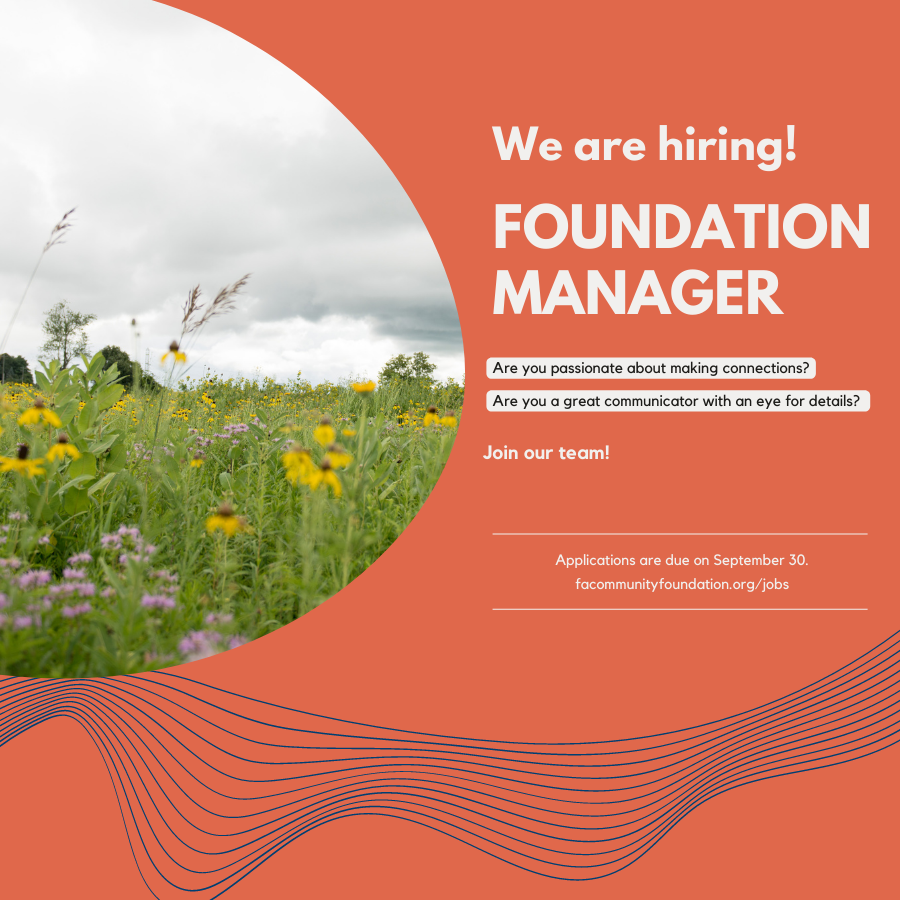 We’re Hiring: Foundation Manager