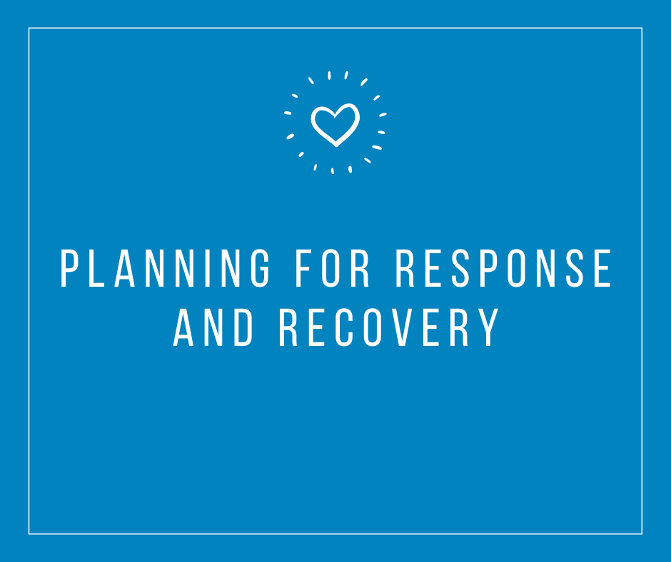 Planning for response and recovery